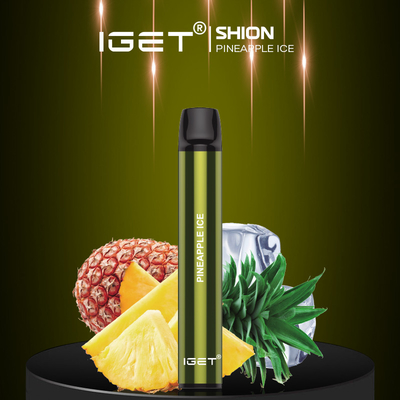 Dispositivo descartável do gelo IGET SHION Vaping da cola, 600 cigarros feitos sob encomenda do vapor dos sopros