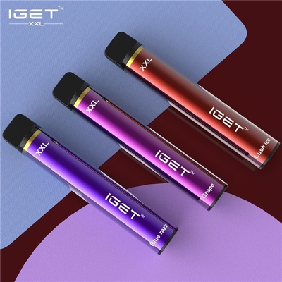 Vagem portátil Vape do sopro autêntico de Iget 1800, pena de fumo do atomizador de 7ml XXL