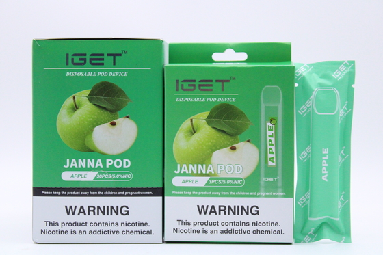 Vagens descartáveis da nicotina do gelo IGET Vape do lichi 450 sopros