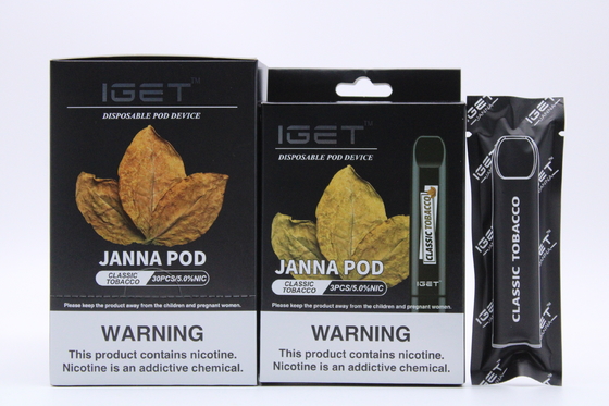 Vagens descartáveis da nicotina do gelo IGET Vape do lichi 450 sopros
