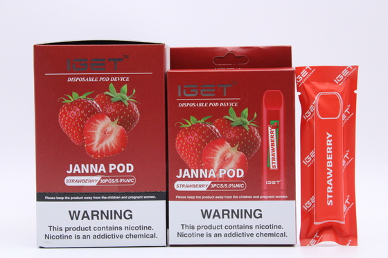 Vagens descartáveis da nicotina do gelo IGET Vape do lichi 450 sopros