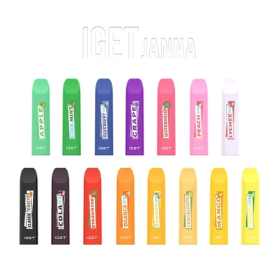1.6ml 450 sopra Vape descartável Pen Pod Device IGET JANNA Disposable