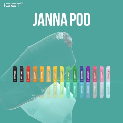 1.6ml 450 sopra Vape descartável Pen Pod Device IGET JANNA Disposable