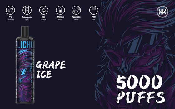 Energia líquida Vape descartável Pen Vaporizer do sistema Epod da vagem dos sopros do cigarro 5000 de E