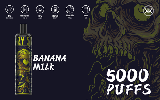 O tipo cigarro recarregável de C E, sistema Vape da vagem do leite da banana 12ml encerra