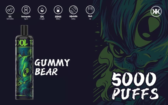 Urso gomoso Epod Vape descartável 118*25*25mm recarregável