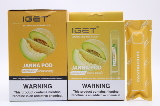 IGET original JANNA Vape Pen 450 sopra cigarro eletrônico líquido de IGET E