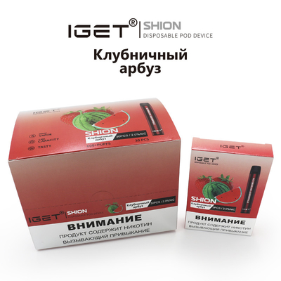 Em IGET descartável conservado em estoque Vape IGET SHION 600 sopra cigarro da bateria de 400 mah