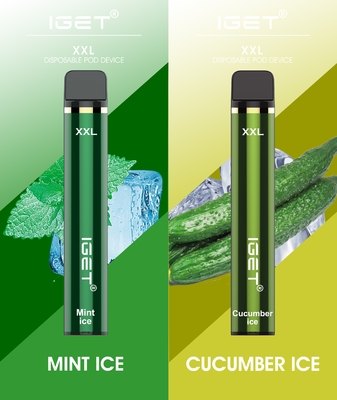 Pena descartável da nicotina de IGET Vape IGET XXL 1800 de alta qualidade