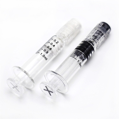 Seringa de vidro do óleo vazio de Cbd, seringa de vidro do concentrado 1ml