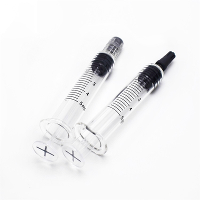 Seringa de vidro do óleo vazio de Cbd, seringa de vidro do concentrado 1ml