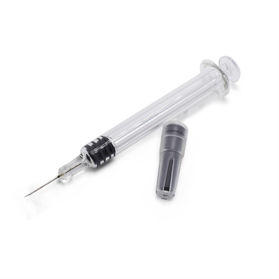 Seringa de vidro do óleo vazio de Cbd, seringa de vidro do concentrado 1ml