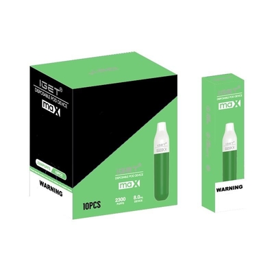 Na pena descartável de Vape da nicotina conservada em estoque da bateria 5% de IGET 2300 IGET max 1100mah