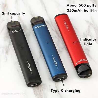 Popular no jogo do acionador de partida de Vape da nicotina da bateria 6% da nova 350mah de Austrália IGET Vape IGET