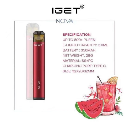Acionador de partida original Kit In Stock de Vape da nicotina dos tipos 6% da nova 3 de IGET Vape IGET