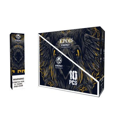A energia colorida Vape descartável de Epod do projeto encerra 12 sopros do sabor 5000 dos tipos