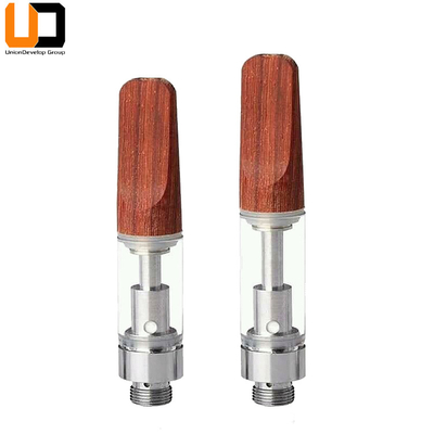 Vidro de madeira das pontas do sistema cerâmico da vagem do cartucho da bobina 0.5ml 1ml CBD Vape