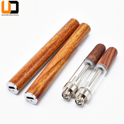 Vidro de madeira das pontas do sistema cerâmico da vagem do cartucho da bobina 0.5ml 1ml CBD Vape