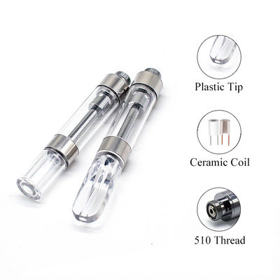 Do cartucho plástico da linha 0.92ml CBD Vape da ponta 510 do OEM bobina cerâmica