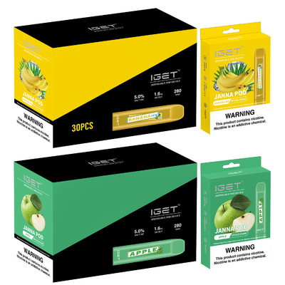 A cor múltipla por atacado IGET JANNA 450 sopra pena descartável de Vape