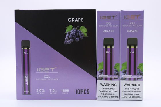 Vagem recarregável deescape do sistema que fuma a pena 1800 de IGET XXL Vape