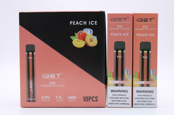 Vagem recarregável deescape do sistema que fuma a pena 1800 de IGET XXL Vape