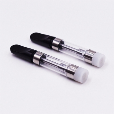 Cartucho de escape cerâmico de venda superior do vapor do óleo do cbd da prova do aquecimento 1ml 0.5ml da bobina do cartucho plástico de Vape da ponta