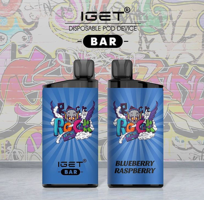 A barra original 3500 de Iget do cigarro de Iget E sopra 13 nicotina do dispositivo 12ML 5% dos sabores