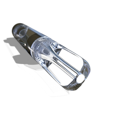 Cartucho plástico da ponta 1ml do círculo liso por atacado do atomizador do óleo de CBD THC D8