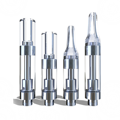 Tanque vazio de vidro do cartucho cerâmico feito sob encomenda descartável plástico de Cbd da bobina do cartucho 0.5ml 1ml do óleo do delta 8 da ponta