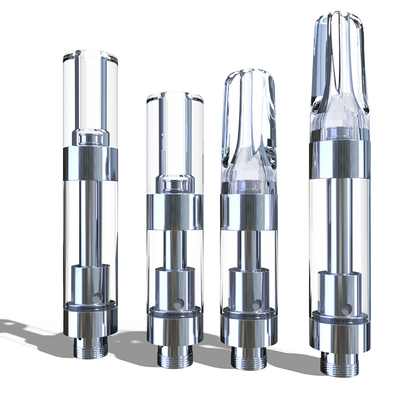 Cartucho plástico da ponta 1ml do círculo liso por atacado do atomizador do óleo de CBD THC D8