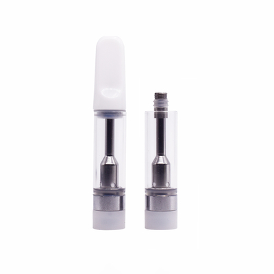 Cartucho cerâmico vazio por atacado 316SS 0.5ml descartável 1ml do vape do thc do cbd da ponta e da bobina