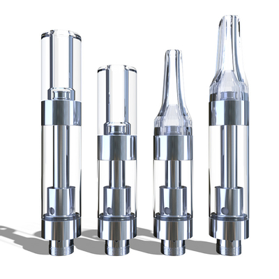Cartucho grosso fino de vidro plástico por atacado do vape do óleo do tanque 0.5ml 1ml de Pyrex da ponta