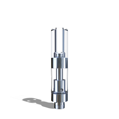Cartucho grosso fino de vidro plástico por atacado do vape do óleo do tanque 0.5ml 1ml de Pyrex da ponta
