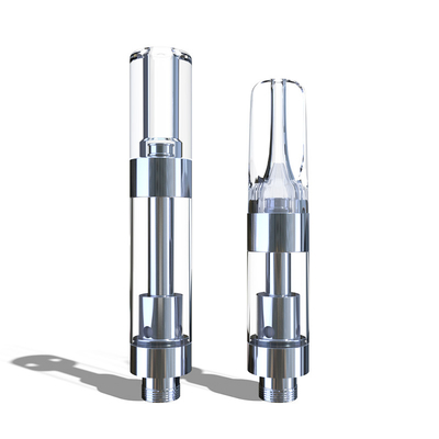 Cartucho grosso fino de vidro plástico por atacado do vape do óleo do tanque 0.5ml 1ml de Pyrex da ponta