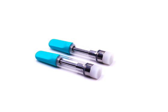 Cartucho plástico da ponta 1ml do círculo liso feito sob encomenda do atomizador do óleo da cópia CBD THC D8