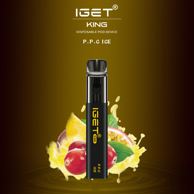 A pena descartável de venda quente do vape do REI 2600 sopros de Austrália IGET com cor diferente dos tipos escolhe