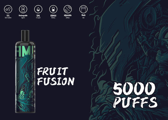 A energia 5000 de Epood da nicotina dos E-cigs 5% sopra pena de Vape