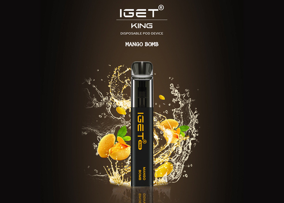 2022 Vape descartável quente encerram o rei 2600 sopros de Iget da nicotina de 6% disponíveis