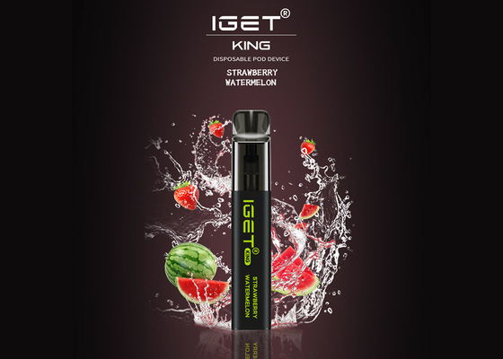 2022 Vape descartável quente encerram o rei 2600 sopros de Iget da nicotina de 6% disponíveis
