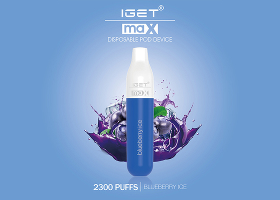 E-cig máximo Vape Pen All Kinds Flavors dos sopros do original 2300 de Iget 100% das vendas diretas
