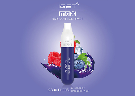 E-cig máximo Vape Pen All Kinds Flavors dos sopros do original 2300 de Iget 100% das vendas diretas
