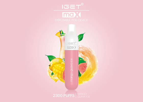 E-cig máximo Vape Pen All Kinds Flavors dos sopros do original 2300 de Iget 100% das vendas diretas