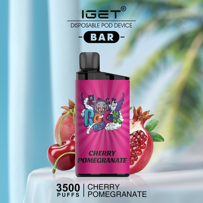 A BARRA 3500 do original 100% IGET SOPRA pena descartável do vape da nicotina de 5%