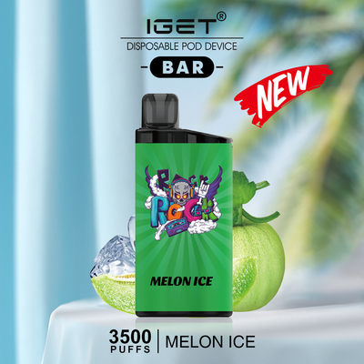 Da nicotina disponível nova dos sabores 12ml 5% dos sopros da barra 3500 de Iget penas descartáveis de Vape