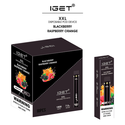 caixa diferente do sabor de 35 tipos que empacota a pena descartável do vape de sal da nicotina de IGET XXL 5%