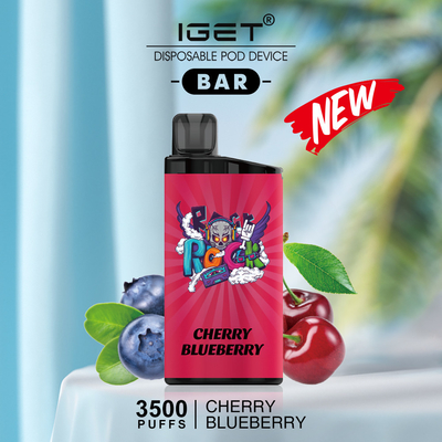 Pena descartável de Vape da BARRA disponível nova da nicotina IGET dos sabores 12ml 5%