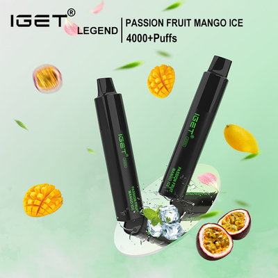 2022 a legenda original nova 4000 de Vape IGET SOPRA pena descartável de Vape da nicotina de 5%