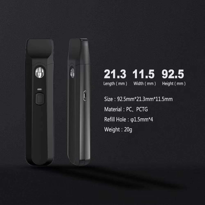 Pré-aquecer com a vagem descartável recarregável do botão 1ml 280mAh Vape