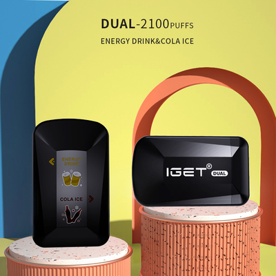 Sabores dobro dos sopros de IGET pena descartável dupla do vape de 2100